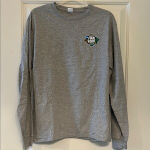 Hanes Gray Official 2022 Final Four Long Sleeve Tee Classic Crew